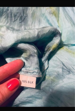 Blusa MISS JUNE seda tie-dye
