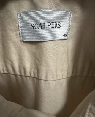 Camisa Scalpers Beige Talla 40 Sin Usar