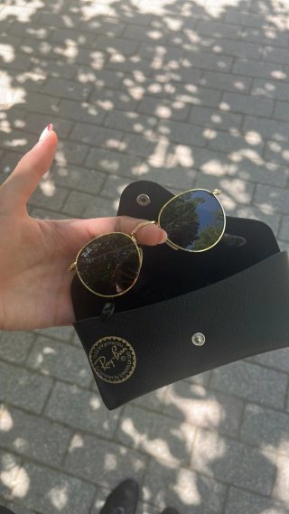Gafas de Sol Redondas Doradas infantil