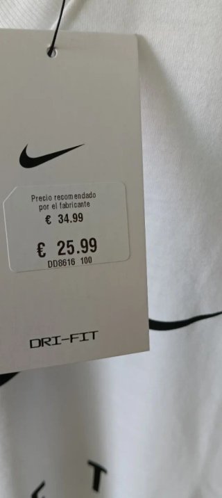 Camiseta Nike Blanca Talla  S-M