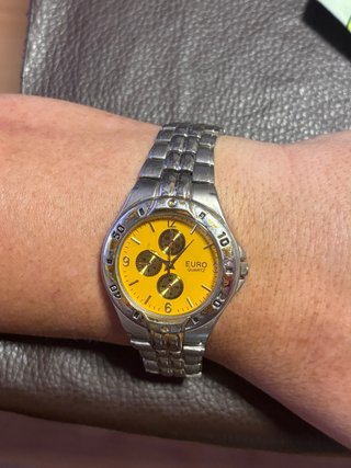 Reloj EURO Quartz Acero Amarillo