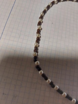 Gargantilla cuentas y perlas bisutería