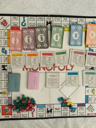 "MONOPOLY" ANTIGUO NARANJA EN PESETAS AÑOS 70