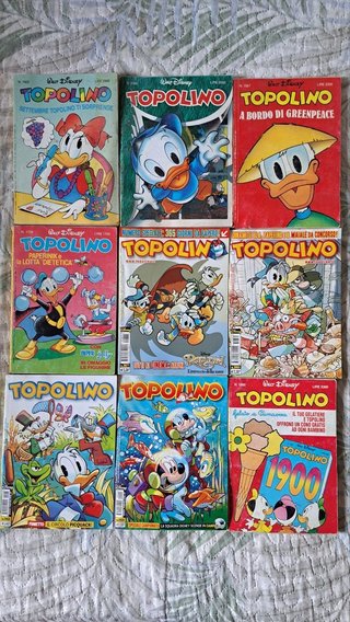 Lotto fumetti topolino 9 volumi