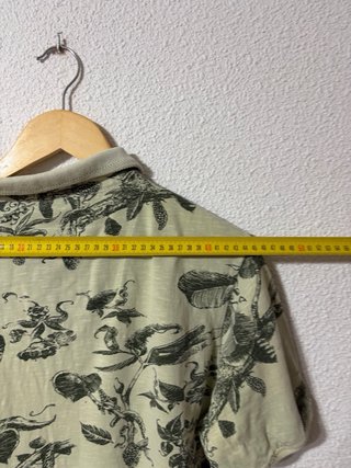 Polo Koala Bay Estampado Tropical Verde Talla L