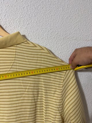 Polo Dockers Rayas Amarillo Pastel 100% Algodón