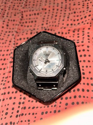 G-Shock Reloj Analógico-Digital Plata Negro