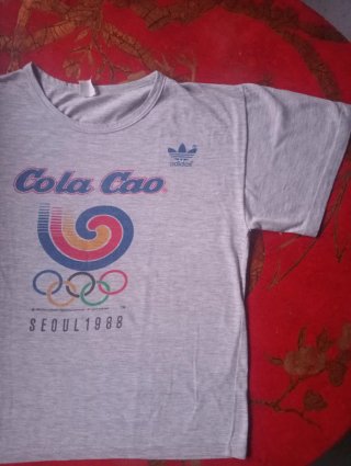 Camiseta Vintage Adidas Seúl 1988 Cola-Cao