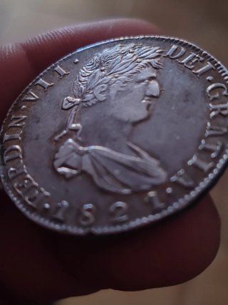 Moneda 8 Reales 1821 Plata