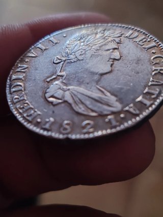Moneda 8 Reales 1821 Plata