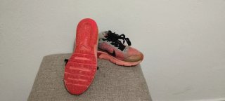 Zapatillas Nike Air Max grises y rosas