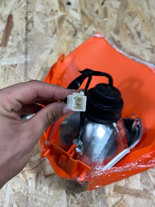 Careta Faro Moto KTM Naranja