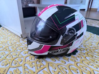2 Cascos Moto NZI Negro/Dorado