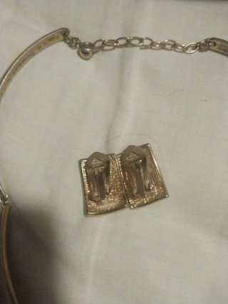 Conjunto Vintage Gargantilla y Pendientes