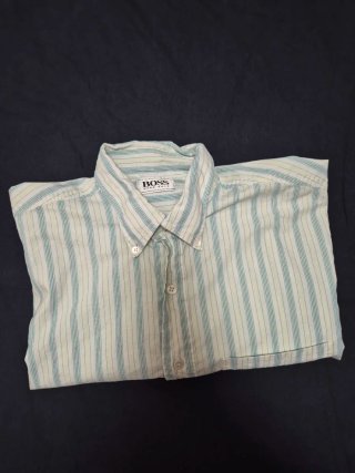 Camicia Hugo Boss Vintage a righe manica corta