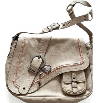 Borsa Dior Beige in Pelle