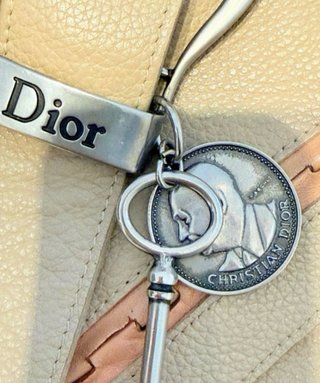 Borsa Dior Beige in Pelle