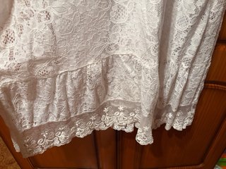 Vestido blanco ibicenco talla única