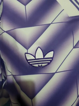 Camiseta Retro Real Madrid Adidas Morada