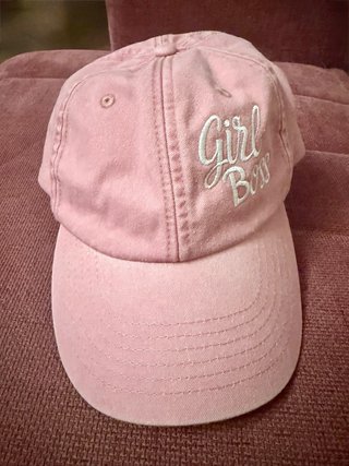 Cappellino rosa Girl Boss