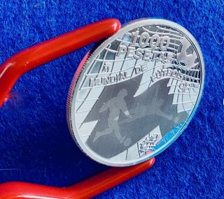 Moneda 1000 Pesetas Mundial 98 Proof