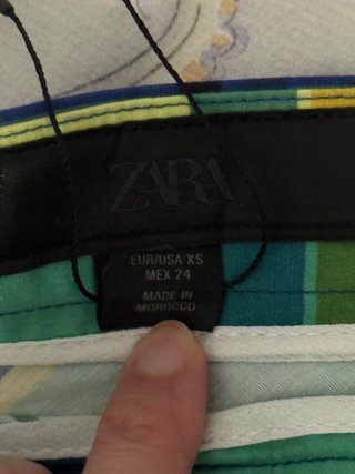 Falda midi cuadros zara