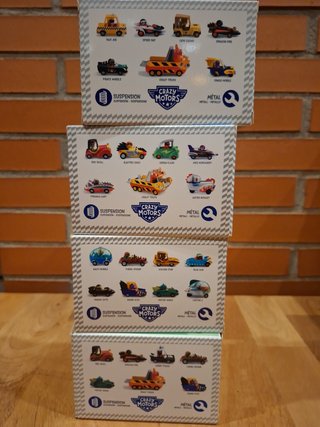 Lote 4 coches Crazy Motors