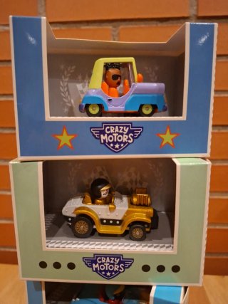 Lote 4 coches Crazy Motors