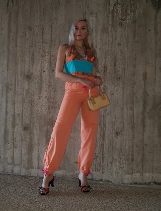 Pantaloni vintage arancioni