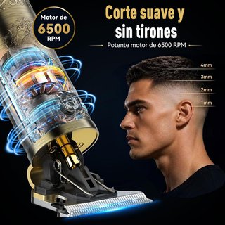 Máquina Cortapelo Profesional Inalámbrica Oro