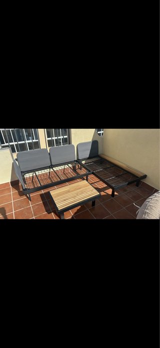 Sillon Sofá modular REVSKÄR 3 plazas antracita