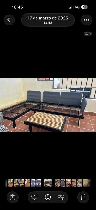 Sillon Sofá modular REVSKÄR 3 plazas antracita