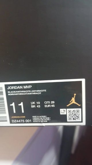 Jordan MVP Zapatillas Negras Talla X
