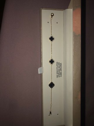 Pulsera Rachel Zoe 14k Chapado Oro Negro