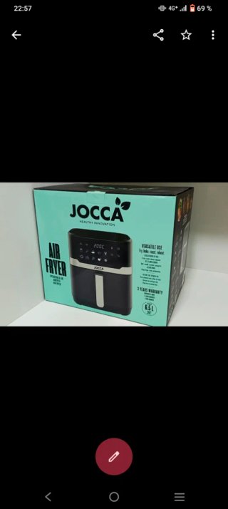 Freidora de aire JOCCA 6.5L