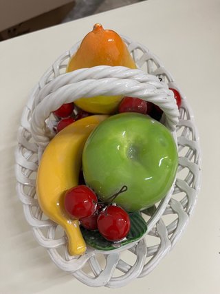 Cesto Frutta Ceramica Bassano