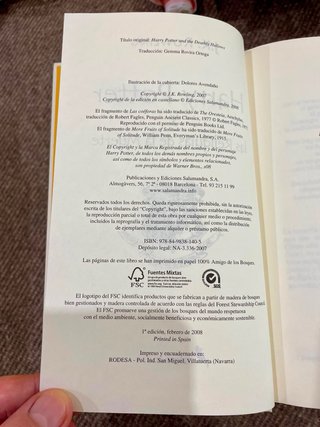 Harry Potter y las Reliquias de la Muerte + regalo