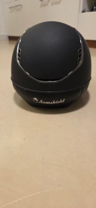 Casco Hípica Samshield Shadowmatt Negro Infantil