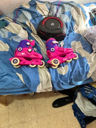 Patines rosas Oxeo talla ajustable