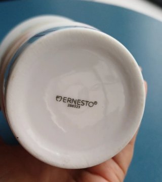 Taza de porcelana Ernesto multicolor
