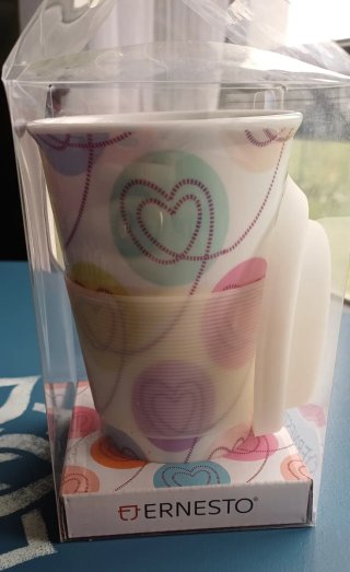 Taza de porcelana Ernesto multicolor