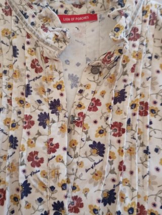Vestido infantil estampado floral