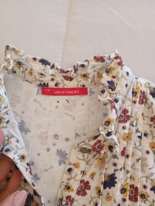 Vestido infantil estampado floral
