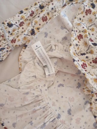 Vestido infantil estampado floral