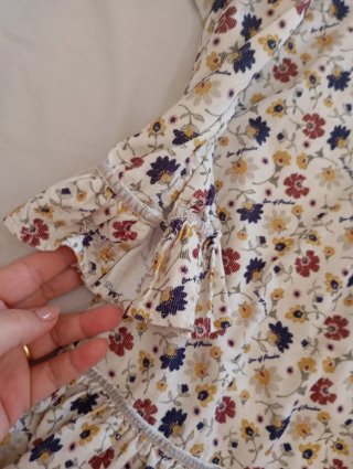Vestido infantil estampado floral