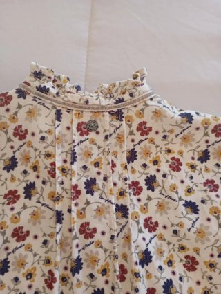Vestido infantil estampado floral