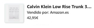 Pack 3 Calzoncillos Calvin Klein Originales
