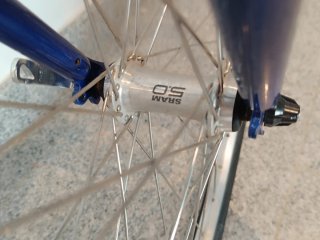 Bicicleta Diterzo 26 Plata y Azul