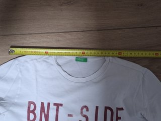Maglia Benetton bianca manica lunga