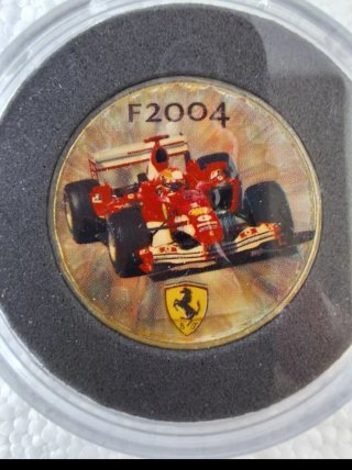 Monedas plata Ferrari